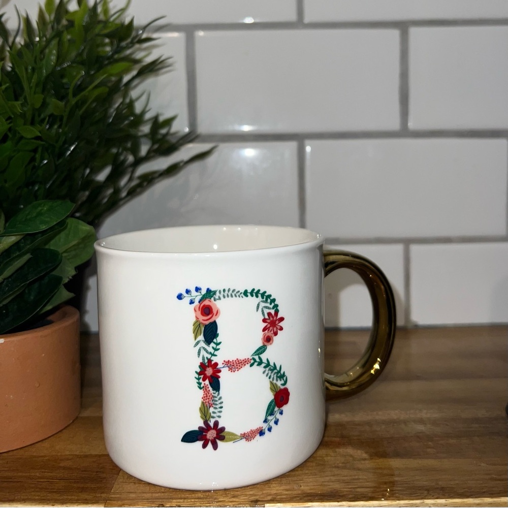 OPALHOUSE Porcelain Mug, Monogram B